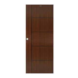 ประตูภายใน ประตู UPVC AZLE LT-06 80x200 ซม. สี BROWNIE OAK ประตู วงกบ ประตู หน้าต่าง UPVC DOOR AZLE LT-06 80x200CM BROWN