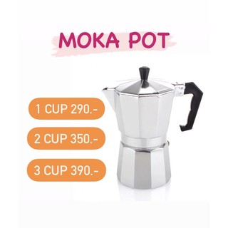 MOKA POT 1 / 2 / 3 CUP 290.-!!