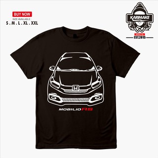 เสื้อยืดผ้าฝ้ายพิมพ์ลายแฟชั่น เสื้อยืด ลาย Honda MOBILIO RS FACELIFT สําหรับรถยนต์