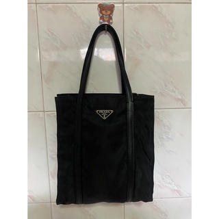 Prada shopping tote ปราด้าโทส สีดำ สวยหายาก ของแท้ UNISEX