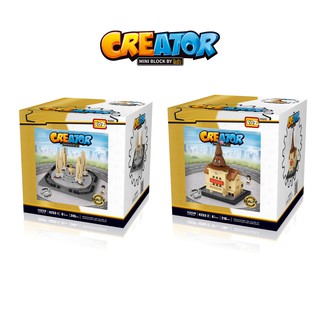 LOZ CREATOR MINIBLOCK บริคหรรษาสถานที่ท่องเที่ยวครีเอเตอร์ มีให้เลือก 2 แบบ อนุสาวรีย์ประชาธิปไตย และตึกโดม รหัส 4253