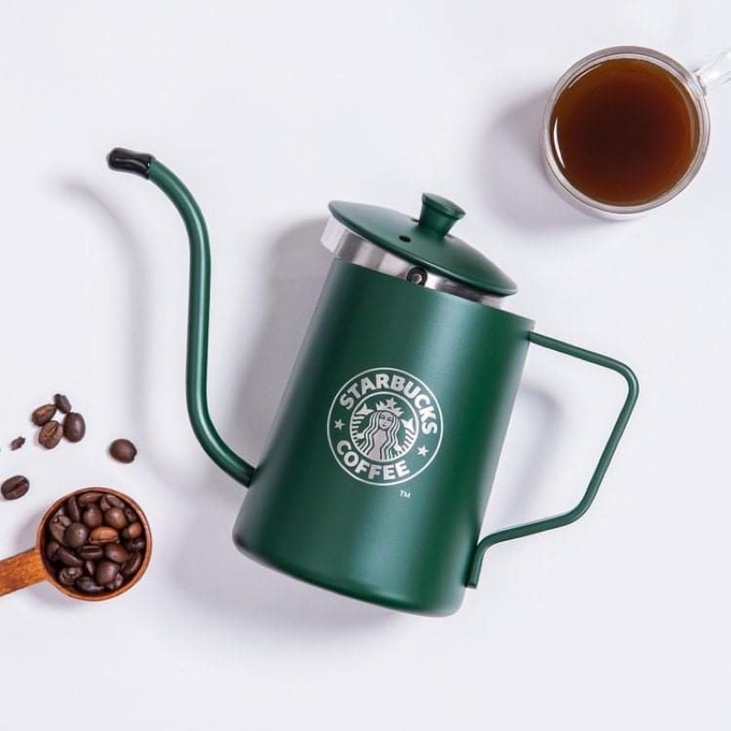 Starbucks Korea 22nd Anniversary 2021 MD Series Dark Green SS Kettle 550ml 韩国🇰🇷星巴克22ชุดโชคลาภโชคลาภเ