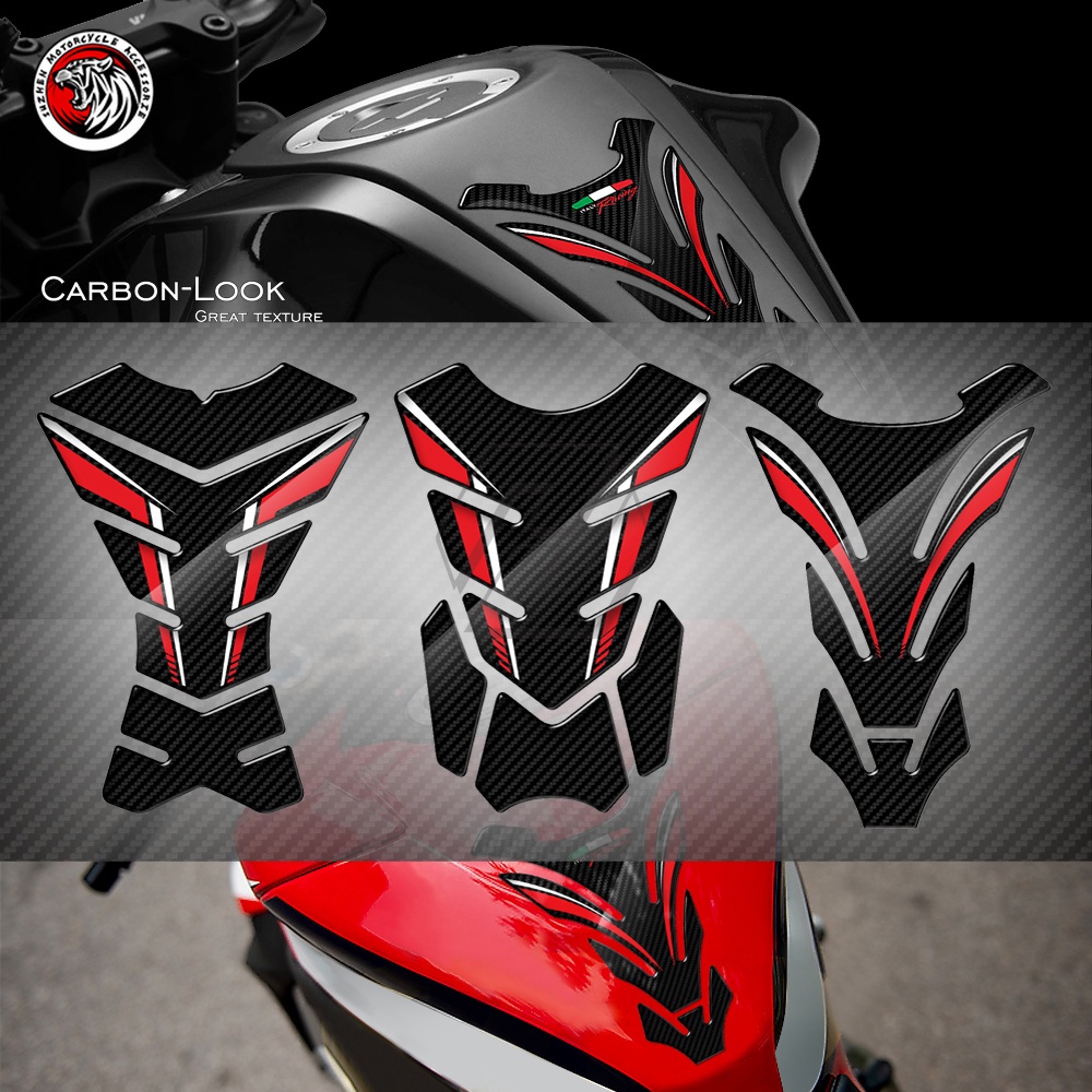 3D Carbon-look Motorcycle Tank Pad Protector Case for Honda CBR 250RR 600RR 900RR 1000RR 650F 1100XX