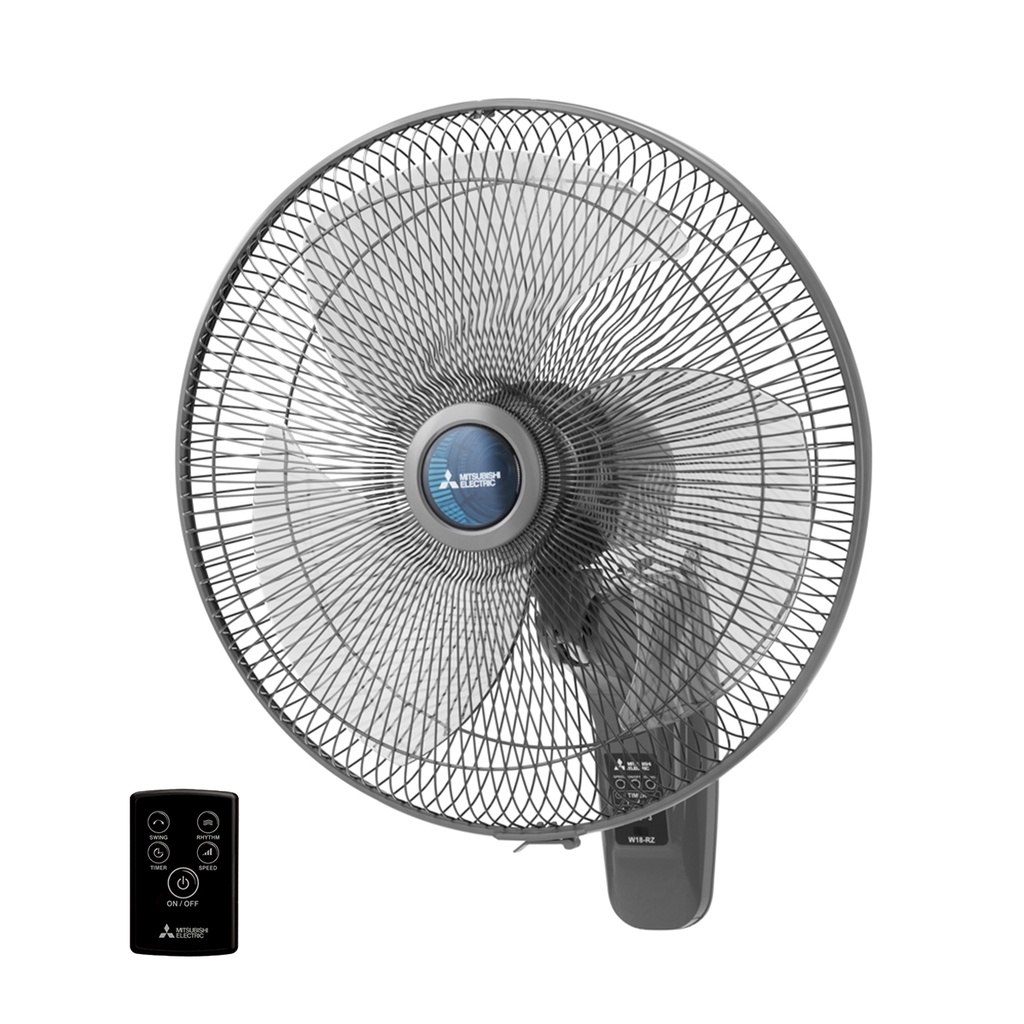 MITSUBISHI พัดลมติดผนัง รุ่น W18-RA CY-GY รีโมท ไร้สาย 18 นิ้ว ขนาดใบพัด 18 นิ้ว