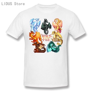 [100% Cotton] เสื้อยืดแขนสั้นลําลอง พิมพ์ลาย Wings Of Fire Jade Winglet Dragonets สีขาว แฟชั่นสําหรับสตรี