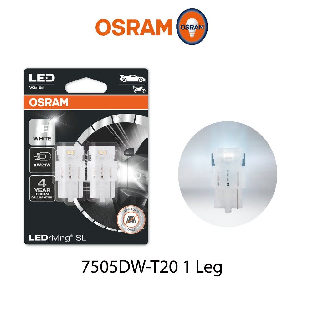 OSRAM T20 LED (1 LEG) Cool White 6000K หลอดพุพองเดี่ยว