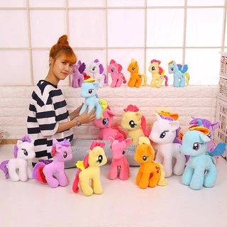 Pony ตุ๊กตาโพนี่ มายลิตเติ้ลโพนี่ ตุ๊กตายัดนุ่น สายรุ้งตุ๊กตา สีสวย น่ารักงานป้ายลิขสิทธิ์แท้ ขนาด 30ซม. มาะสำหรับเป็น ข