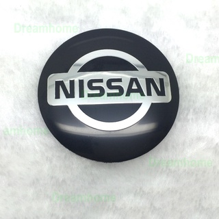 สติกเกอร์โลโก้อลูมิเนียมอัลลอยด์ 56.5 มม. 4 ชิ้น สําหรับรถยนต์ Nissan