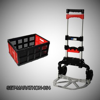 FW-90SNA รถเข็นเอนกประสงค์พับได้ 60 KGS พร้อม BA002 ตะกร้าอเนกประสงค์ 25 KGS