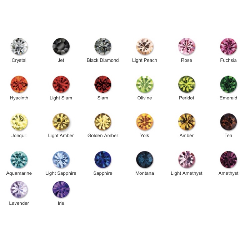 (3mm)(4mm)(5mm)(6mm)(8mm)(10mm)เพชรกระจกก้นปรอท
