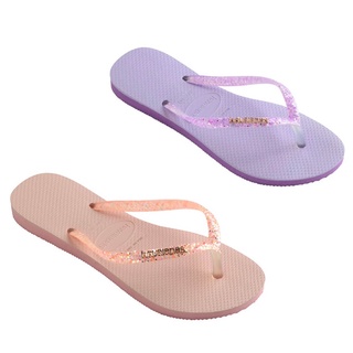 Havaianas Collection ฮาวายานัส รองเท้าแตะ รองเท้าผู้หญิง รองเท้าหูคีบ Slim Glitter 4147122-2297 / 4147122-5217 (990)