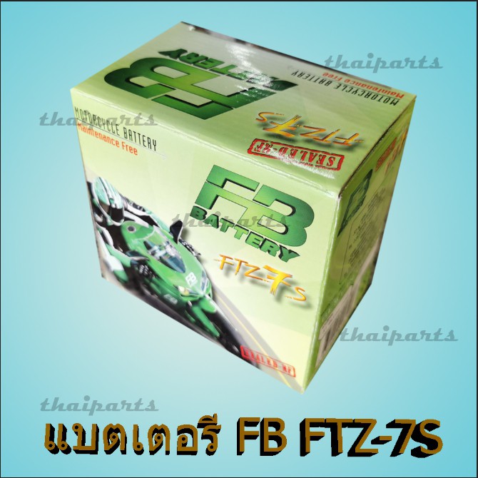 แบตเตอรี่ มอเตอร์ไซค์ FB FTZ-7S 6 แอมป์ แห้ง สำหรับ ใส่ CBR150 Click125I Click150I PCX150 Filano Sco