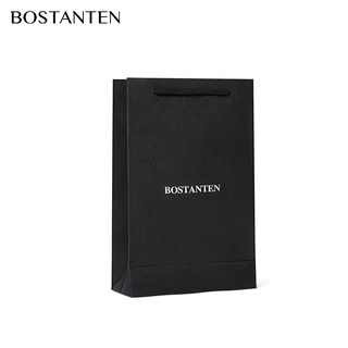 BOSTANTEN ถุงของขวัญกระดาษ ถุงกระดาษสีดำ