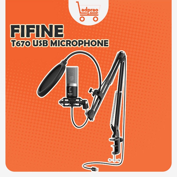 ไมโครโฟน  FIFINE T670 USB MICROPHONE