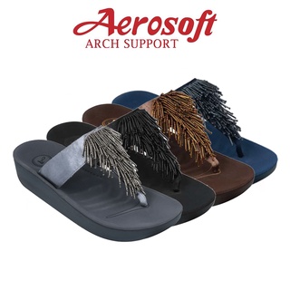 ☁️FW8381☁️ รองเท้าแตะเพื่อสุขภาพ aerosoft arch support(แอโร่ซอฟ)