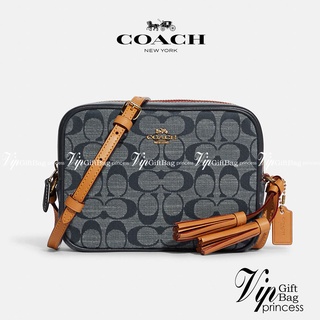 Coach Mini Camera Bag In Signature Chambray พร้อมส่งที่ไทย