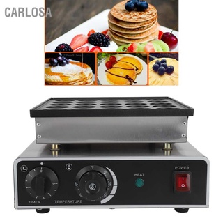 Carlosa* เตาทาโกะยากิ เครื่องทำทาโกะยากิไฟฟ้า 25 หลุม 950W สเตนเลส เครื่องทําวาฟเฟิล มัฟฟิน แพนเค้ก