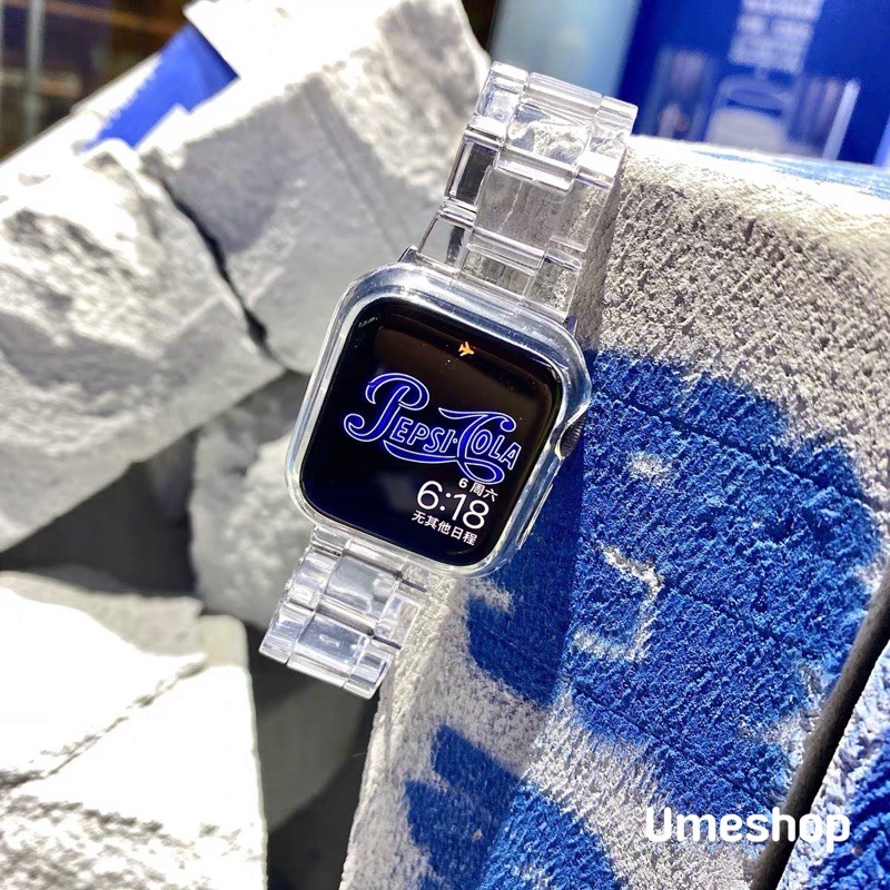 สาย watch ultra10 9 8 7 6 5 4 3 2 1 se Sport Transparentขนาด 38/41/42/40/44/45/46/49 มม strap นาฬิกาข้อมือ สายนาฬิกา
