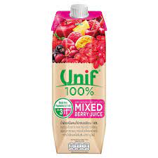 ยูนิฟ น้ำผักผลไม้ผสมมิกซ์เบอร์รี่รวม 100% 1,000 มล.
