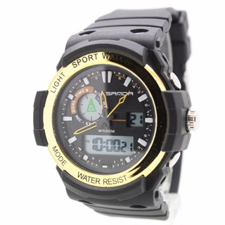 Sport Watch SAMDA (2 TIME) นาฬิกา สายยาง 2 ระบบ Digital และเข็ม SM2-1