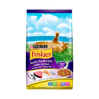 🚚💨พร้อมส่ง!! ฟริสกี้ส์ อาหารแมว เซิร์ฟฟิง เฟเวอริส 1.2 กก. Friskies Surfin Turfin 1.2 kg