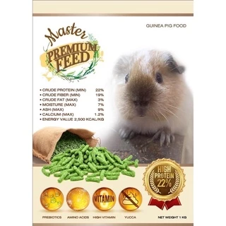 Master Premium Feed มาสเตอร์พรีเมี่ยม อาหารพรีเมี่ยม สำหรับหนูเควี่ หนูตะเภา หนูแกสบี้