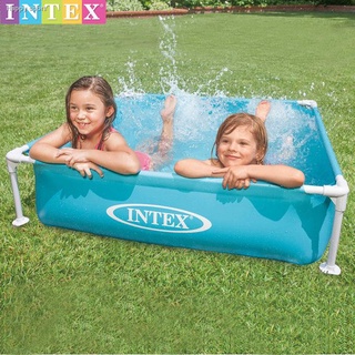 Original INTEX ชั้นวางท่อ ทรงสี่เหลี่ยม ขนาดเล็ก สําหรับสระว่ายน้ํา