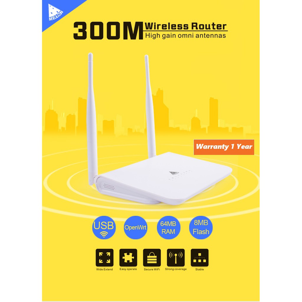 Melon Router Wifi Repeater 300Mbps 2.4GHz Wireless Routers Repeater ...