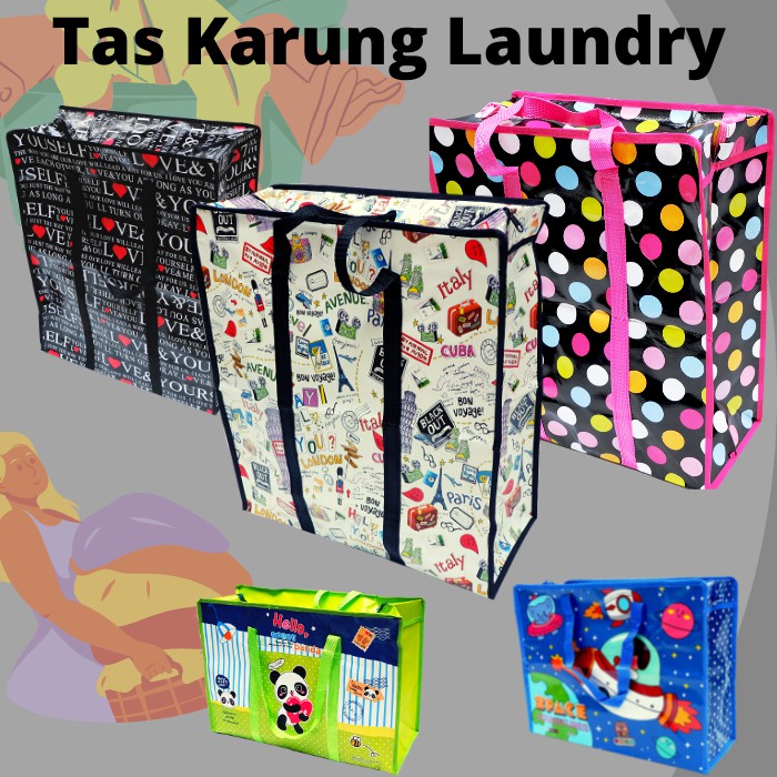 LAUNDRY BAG LARGE JUMBO SHOPPING SACK BAG - JUMBO TARPAULIN CLOTH LAUNDRY BAG - SHOPPING BAG