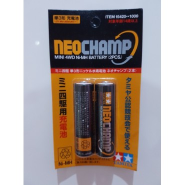 Tamiya 15420 NeoChamp Mini 4WD Ni-MH Battery (2pcs)