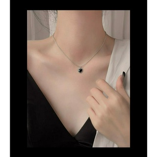 Black Love สร้อยคอหญิงฤดูร้อน สร้อยคอแฟชั่น 2023 ใหม่หญิง Clavicle Chain สุทธิสีแดงเครื่องประดับจี้