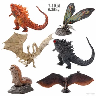 โมเดลฟิกเกอร์ Godzilla King of the Monsters Godzilla Mothra King Ghidorah ของเล่นสําหรับเด็ก ตกแต่งบ้าน 6 ชิ้น