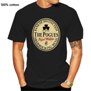 เสื้อขาว - เสื้อยืดผ้าฝ้ายใหม่ตลกไอริช STOUT POGUES บรรณาการไอริชพังก์เพลงล้อเลียน Mash-Up Tee 2022