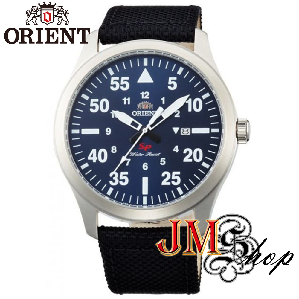 Orient Flight Blue Dial นาฬิกาข้อมือผู้ชาย สายผ้า รุ่น FUNG2005D (หน้าปัดสีน้ำเงิน)