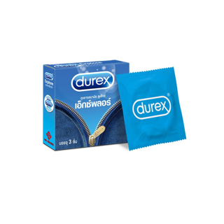 Durex ดูเร็กซ์ ถุงยางอนามัย เอ็กซ์พลอร์ 3 ชิ้น 1 กล่อง