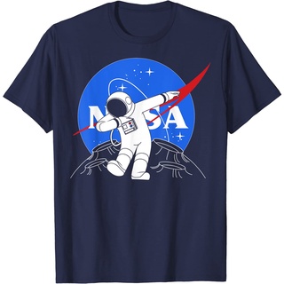 เสื้อยืดผ้าฝ้ายพรีเมี่ยม เสื้อยืด พิมพ์ลายนักบินอวกาศ Nasa Dab On The Moon