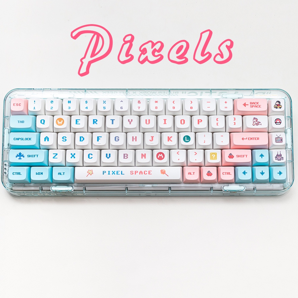 Pixel keycaps XDA profile Dye-Sublimation   PBT keycap 134keys
