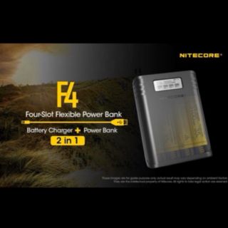 Nitecore F4 เครื่องชาร์จและเป็นเพาเวอร์แบงค์ ของแท้