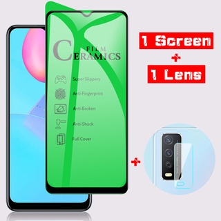 Ceramics Tempered Glass Soft Screen Protector and Camera Lens Glass Protector VIVO S1 Pro Y11 Y12 Y15 Y17 Y19 Y20 Y20i Y20S Y30 Y30i Y50 Y91 Y91i Y93 Y95 Y91C V11 V11i V15 V17 Pro V19 Neo