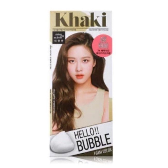 Mise en scene hello bubble foam color #Khaki โฟมเปลี่ยนสีผมจากเกาหลี