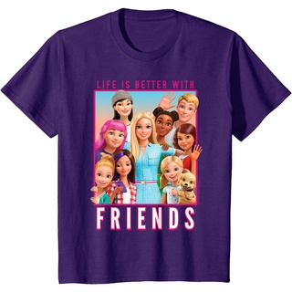 เสื้อยืดลําลอง แขนสั้น พิมพ์ลาย Barbie Dreamhouse Adventures With Friends คุณภาพสูง สไตล์เกาหลี สําหรับตุ๊กตาบาร์บี้