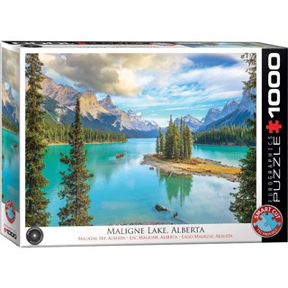 MALIGNE LAKE, ALBERTA - จิ๊กซอว์ 1000 pc PUZZLES EUROGRAPHICS