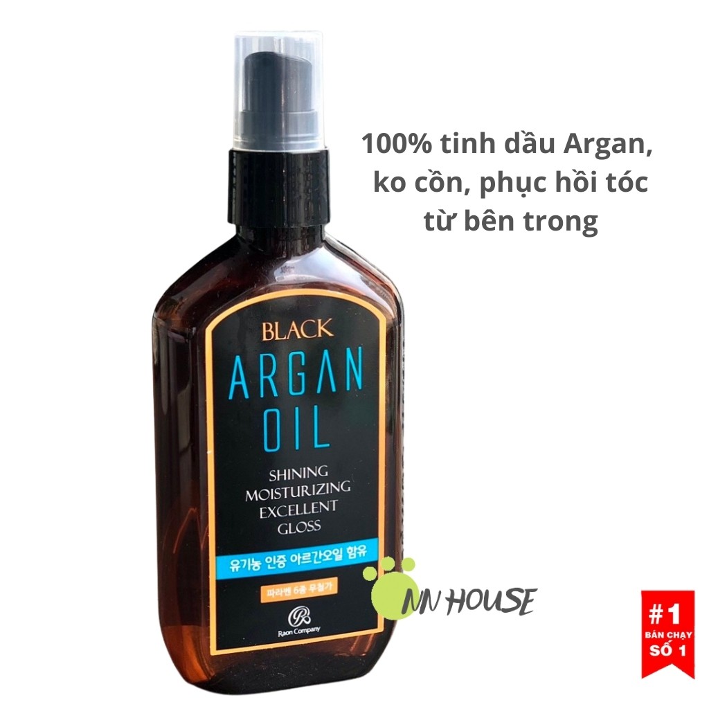 Argan Oil Raon Black Hair Conditioner - Hair Care Essence, Hair Smoothing, ริ ้ วรอย , ฟื ้ นฟูผมเสีย - NN HOUSE