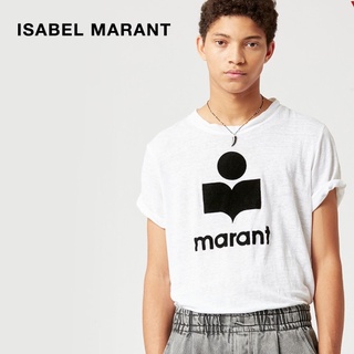 เสื้อยืดผู้ชายIsabel MARANT HOMME เสื้อยืดลําลอง แขนสั้น คอกลม พิมพ์ลาย KARMAN สไตล์คลาสสิก สําหรับผู้ชาย#เสื้อยืดแขนยาว