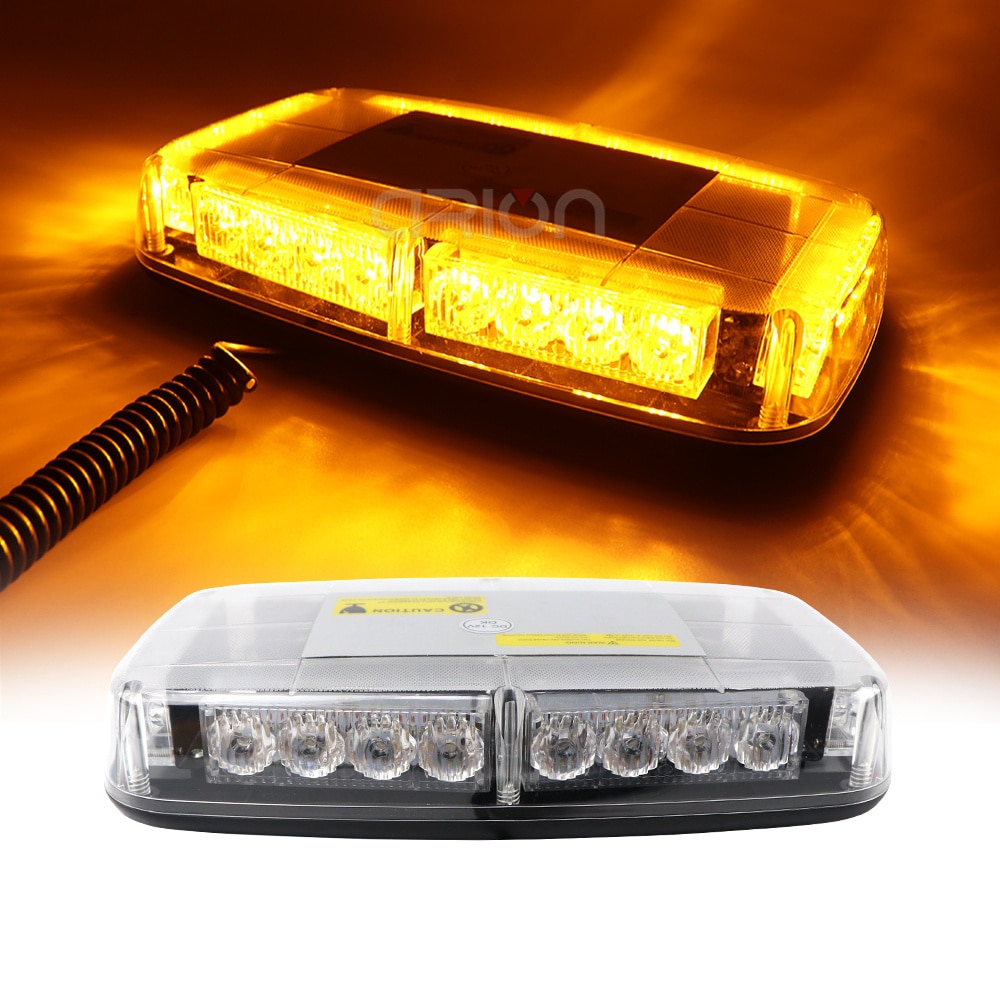 CODDC12V 24V 24 LED Amber Red Blue Green Car Roof Strobe light