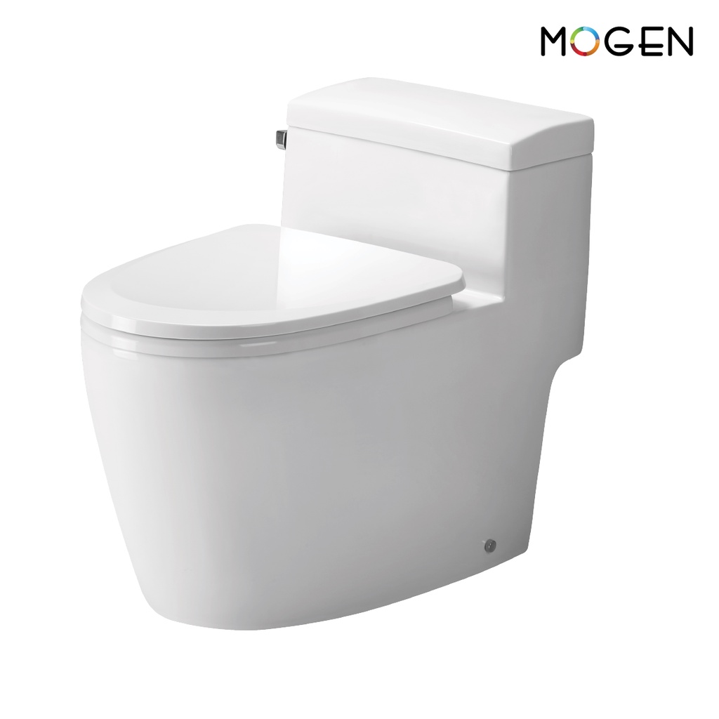 MOGEN โถสุขภัณฑ์ชิ้นเดียว สีขาว ฝาแบบ Slow Close รุ่น MO42 (ECO)