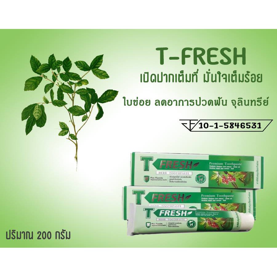 ที-เฟรซ T Fresh PGP ยาสีฟัน ( 1 หลอด )
