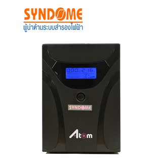 UPS (เครื่องสำรองไฟฟ้า) SYNDOME ATOM 2000-LCD (2000VA/1200Watt) Warranty 2 - y