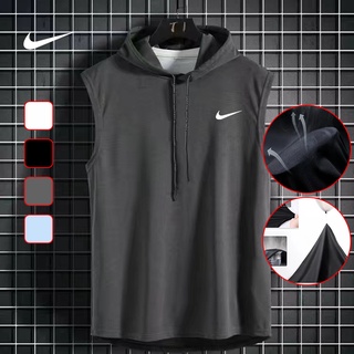 🔥Ship Today เสื้อกล้ามแขนกุด มีฮู้ด ขนาดใหญ่ ระบายอากาศได้ดี…