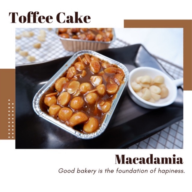 TOFFEE CAKE (MACADAMIA)